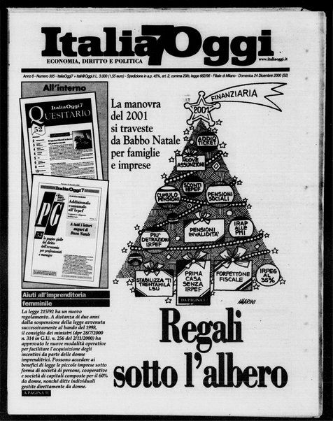 Italia oggi : quotidiano di economia finanza e politica